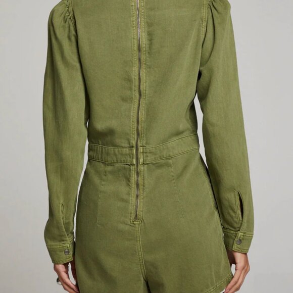 Sami Sphagnum Romper, Olive Green - Picture 3 of 4
